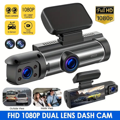 Dvigubas vaizdo registratorius – Full HD 1080P su naktiniu matymu ir 32GB atminties