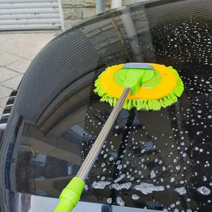 Extendable Chenille Microfiber Car Wash Mop Green