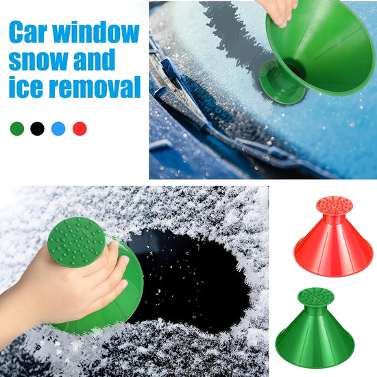 4pcs Ice and Snow Scraper Set Conical Pattern EasytoUse and Clean Durable Multifunctional Snow Removal Tool for Car Windshields and Windows Suitable for All Vehicles  Winter Car Accessories